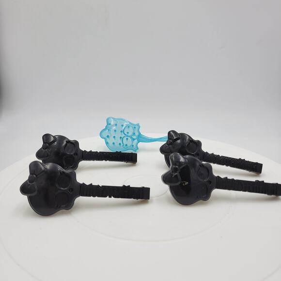 Monster High Hair Brush Black & Blue Kids Fashion Doll Accessories Lot of 5 - Picture 1 of 13